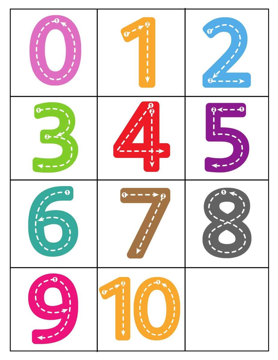 0 10 Printable Numbers Free Templates In All Sizes
