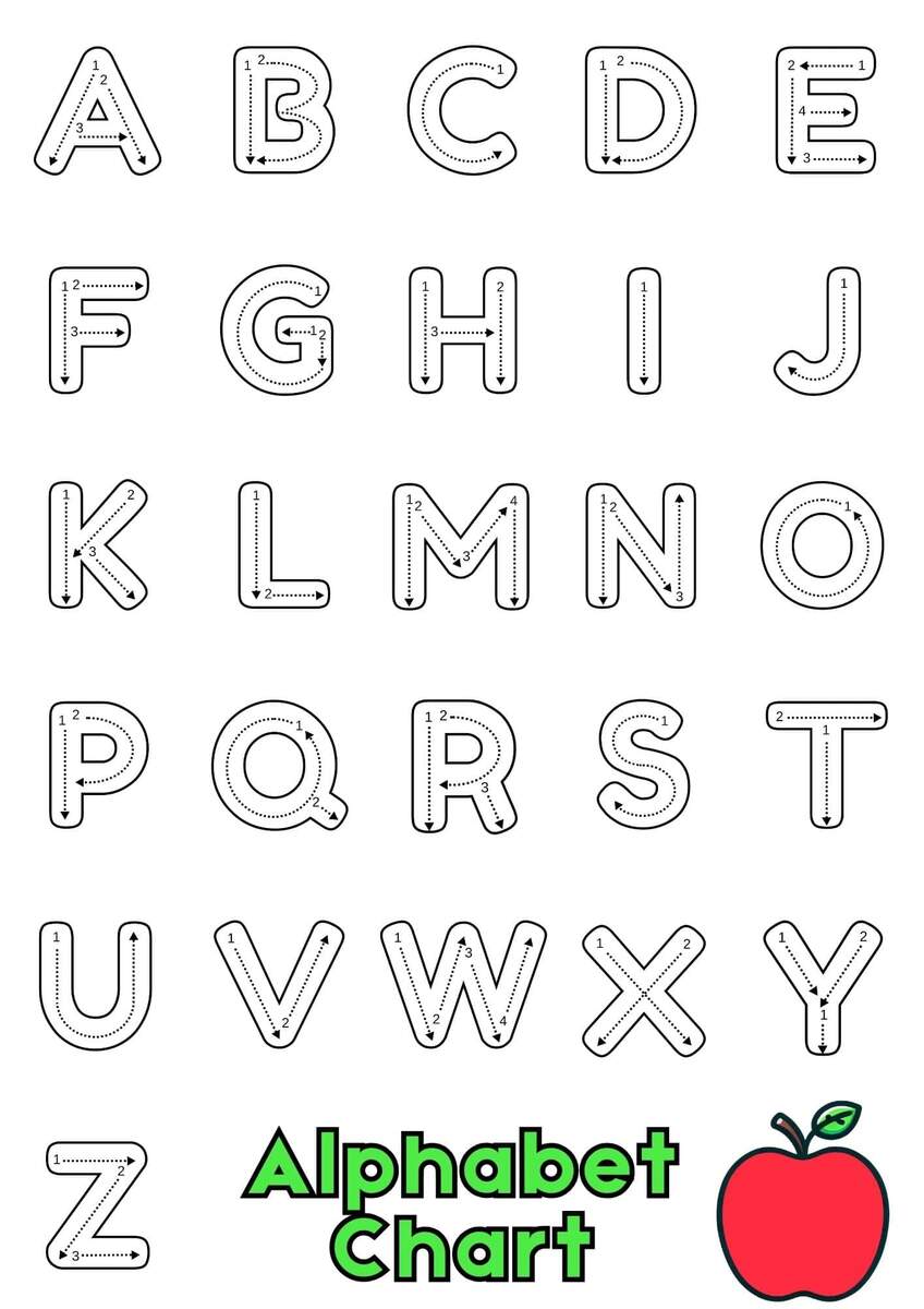 11 Free Printable Alphabet Charts Teach Prints