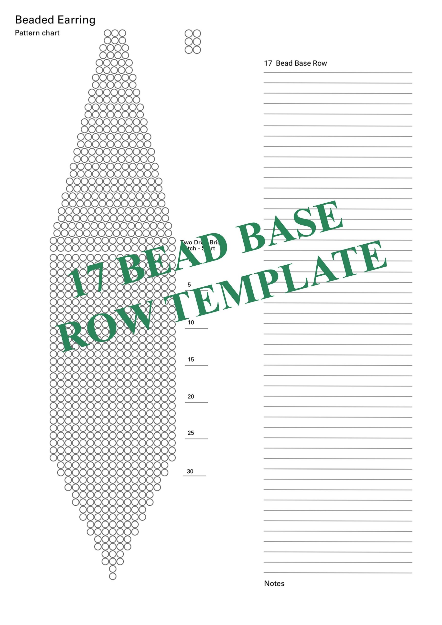 17 Bead Base Row Template Ten Different Blank Templates For Beaded Earring Patterns Brick Stitch Fringe Pattern Chart Graph Paper Etsy 17 Bead Base Row Template Ten Different Blank Templates For Beaded Earring Patterns Brick Stitch Fringe Pattern Chart Graph Paper Etsy
