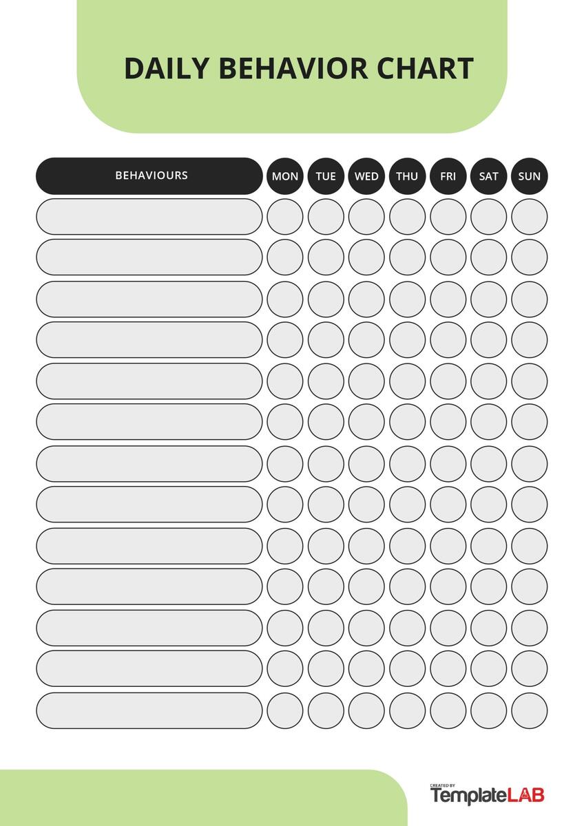 Daily Behavior Chart For Kids Printable Good Behavior Tracking Children Behavior Chart Home Classroom Kid S Chore Checklist A4 A5 PDF Etsy