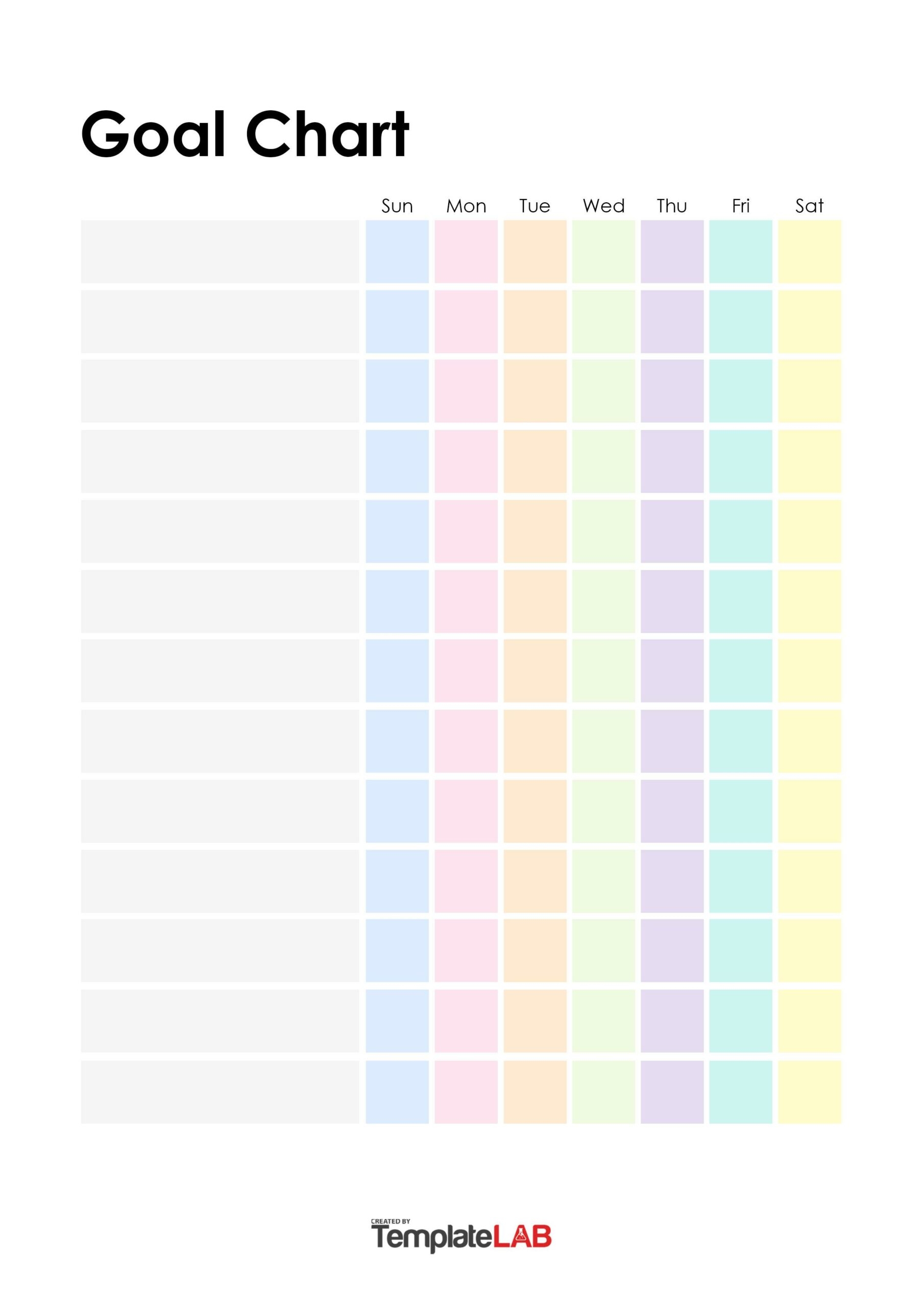 19 Printable Goal Chart Templates Free TemplateLab Cute Free Printables With Goals Learning Help For Kids IMOM
