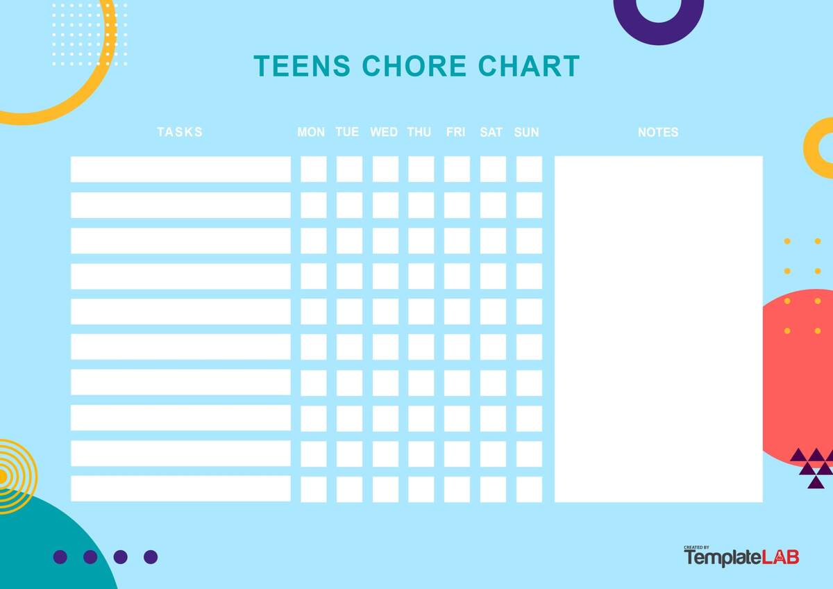 23 FREE Chore Chart Templates For Kids TemplateLab 23 FREE Chore Chart Templates For Kids TemplateLab