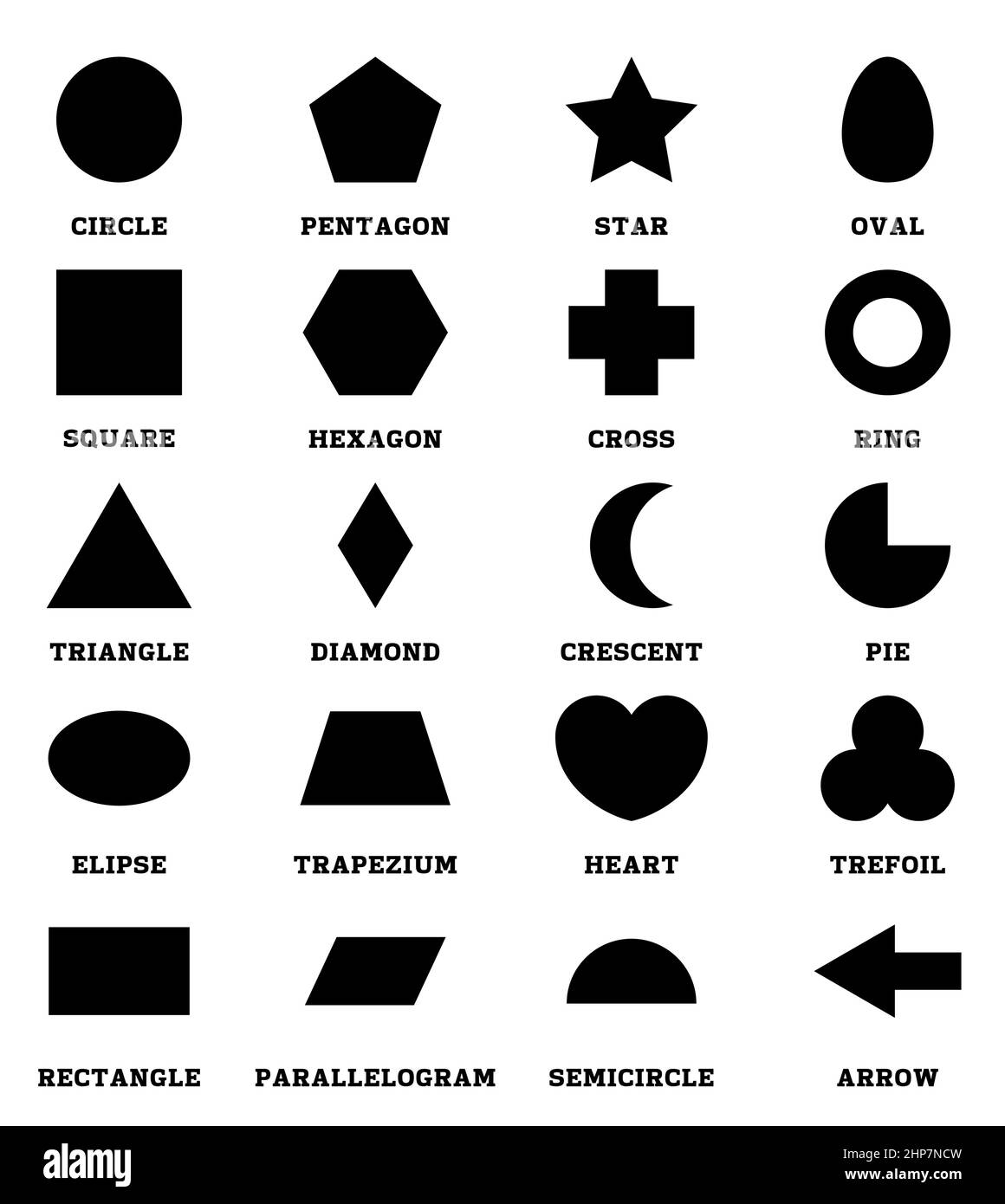 2d Shapes Black And White Stock Photos Images Alamy Engaging 2D Shapes Worksheets For Learning And Fun