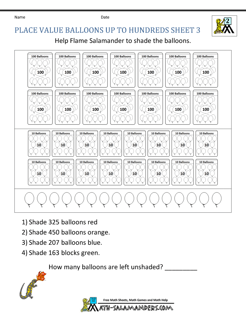 2nd Grade Place Value Worksheets 2nd Grade Place Value Worksheets