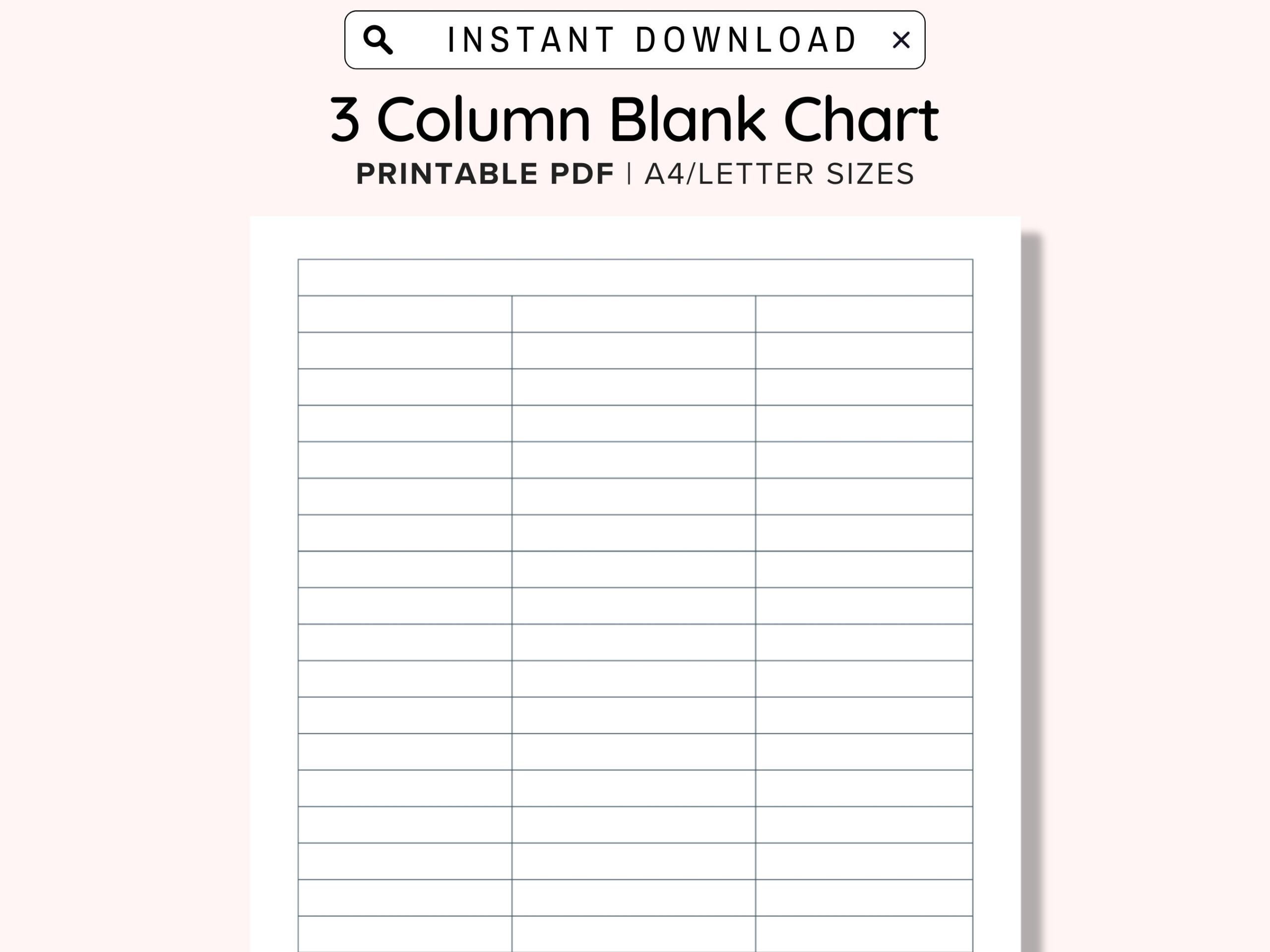 Blank Data Charts 10 Free PDF Printables Printablee