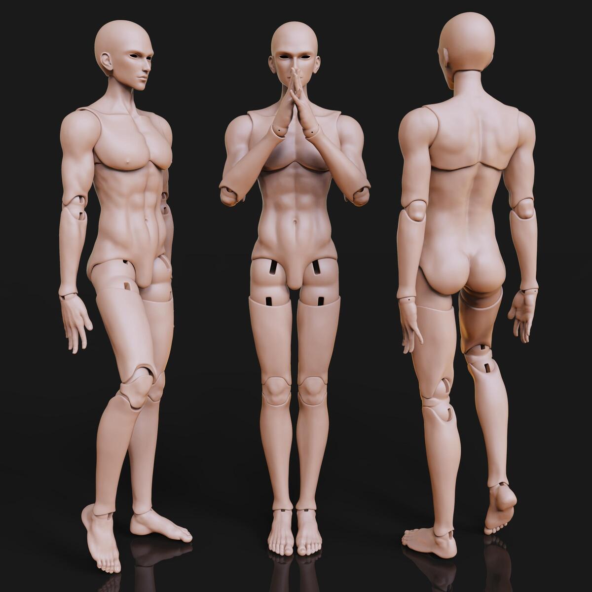 3d Model Bjd Doll Etsy Australia Body Proportions Etsy UK