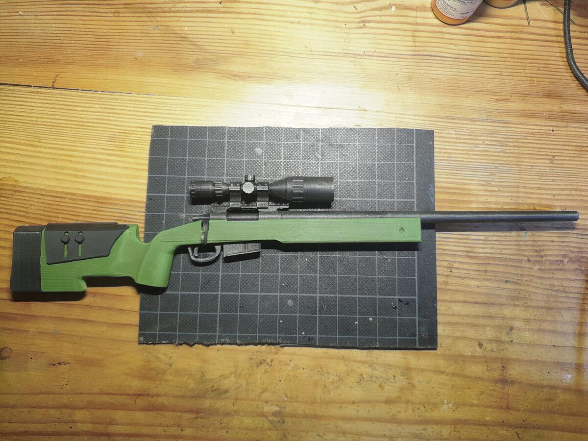 3D Print Of M40A3 Sniper Rifle Scale 1 4 By Gartenkrallegold