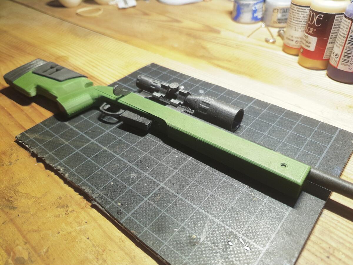 3D Print Of M40A3 Sniper Rifle Scale 1 4 By Gartenkrallegold