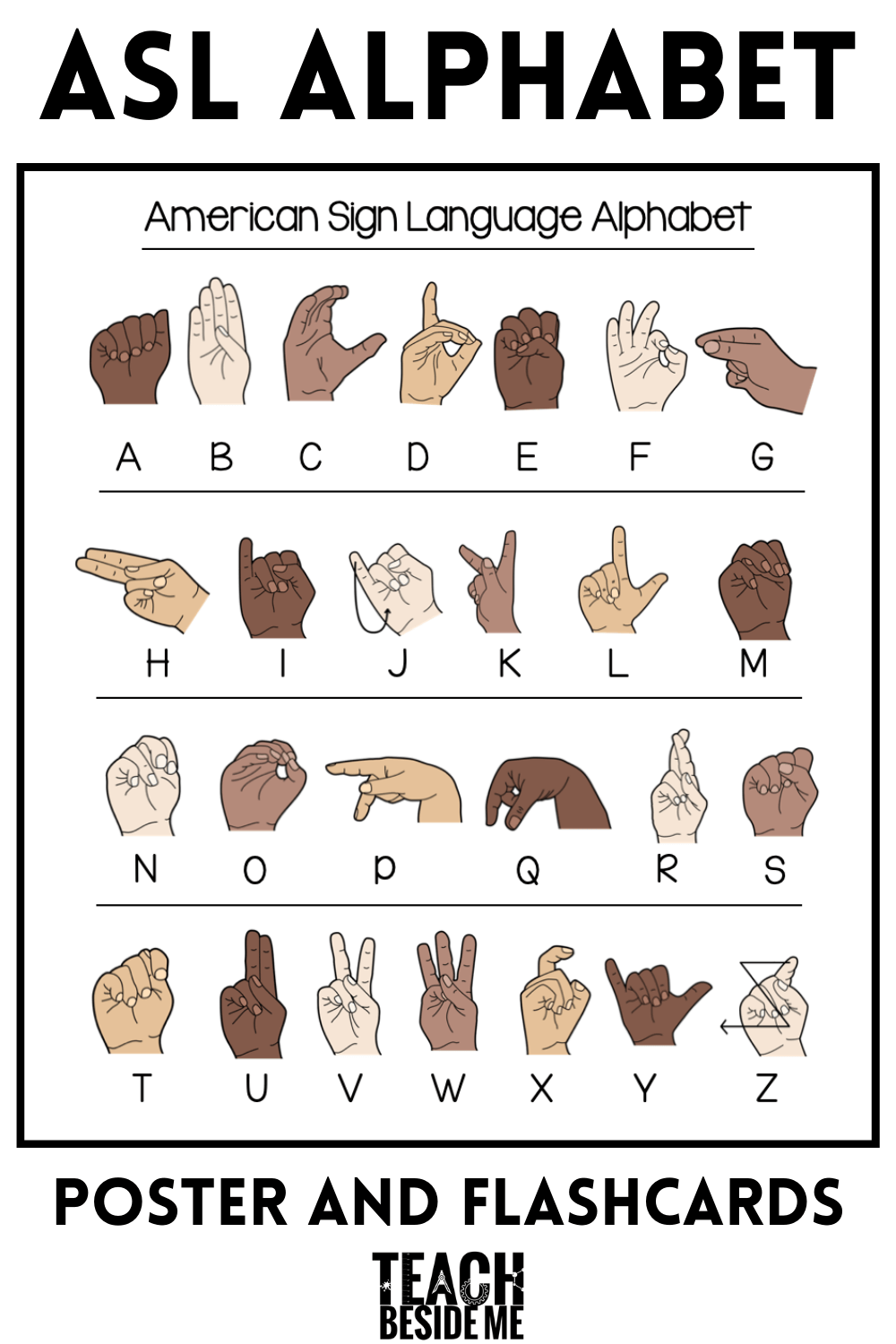 Printable Sign Language Letters Printable Party Favors