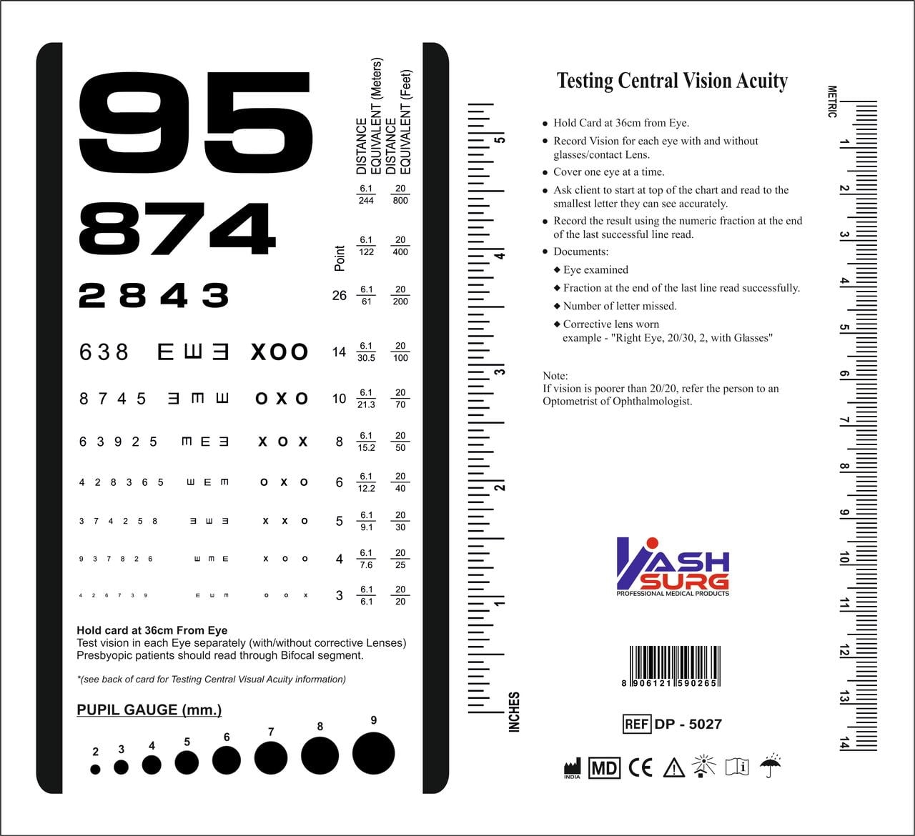 Bawsh Rosenbaum Pocket Eye Chart Walmart Bawsh Rosenbaum Pocket Eye Chart Walmart