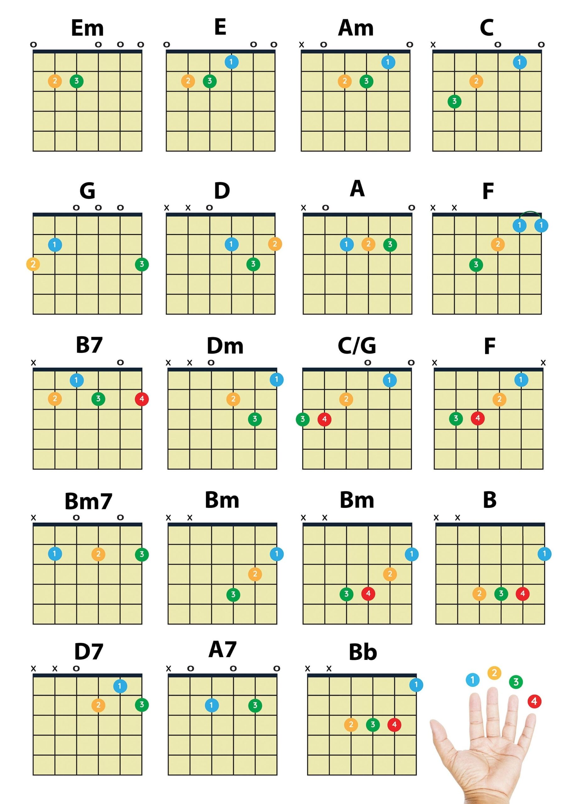 Big PDF Easy Guitar Chords Beginner PDF Poster Printable Chord Chart Poster Instant Download Digital Copy For Large Print Big PDF Easy Guitar Chords Beginner PDF Poster Printable Chord Chart Poster Instant Download Digital Copy For Large Print