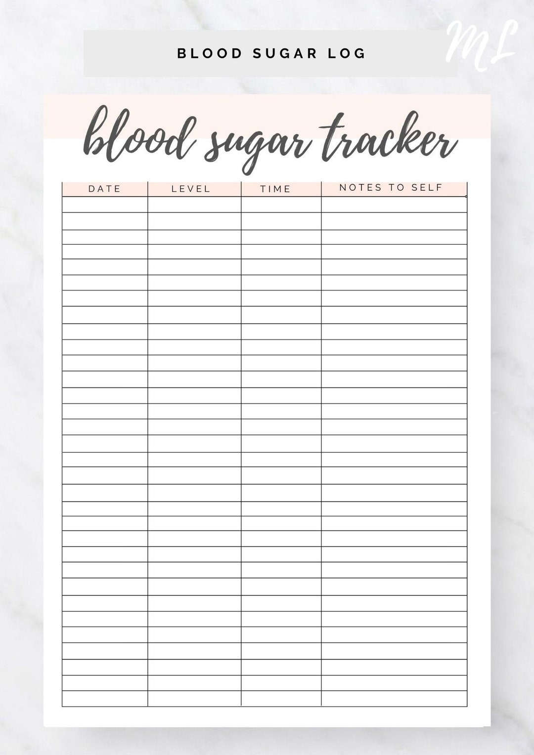 Blood Sugar Logs World Of Printables