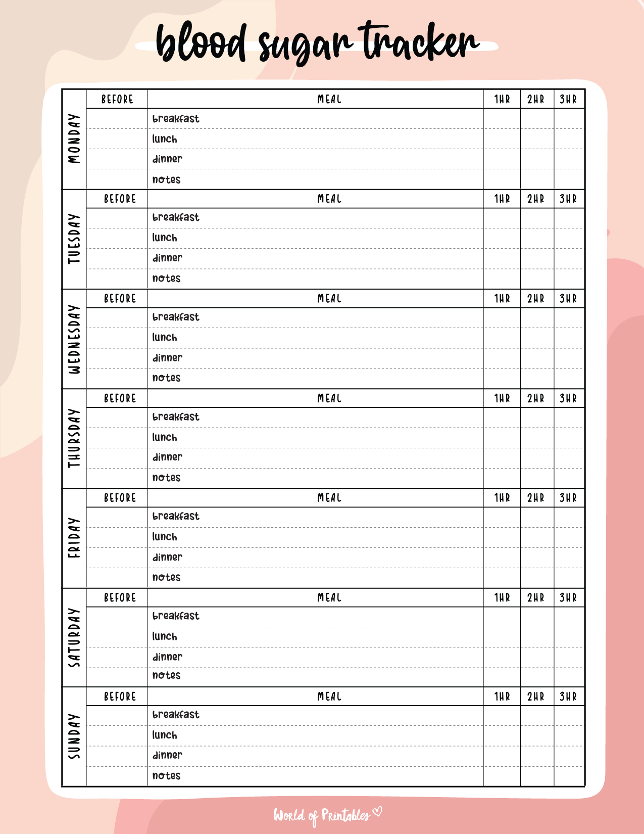 Blood Sugar Logs World Of Printables Blood Sugar Logs World Of Printables