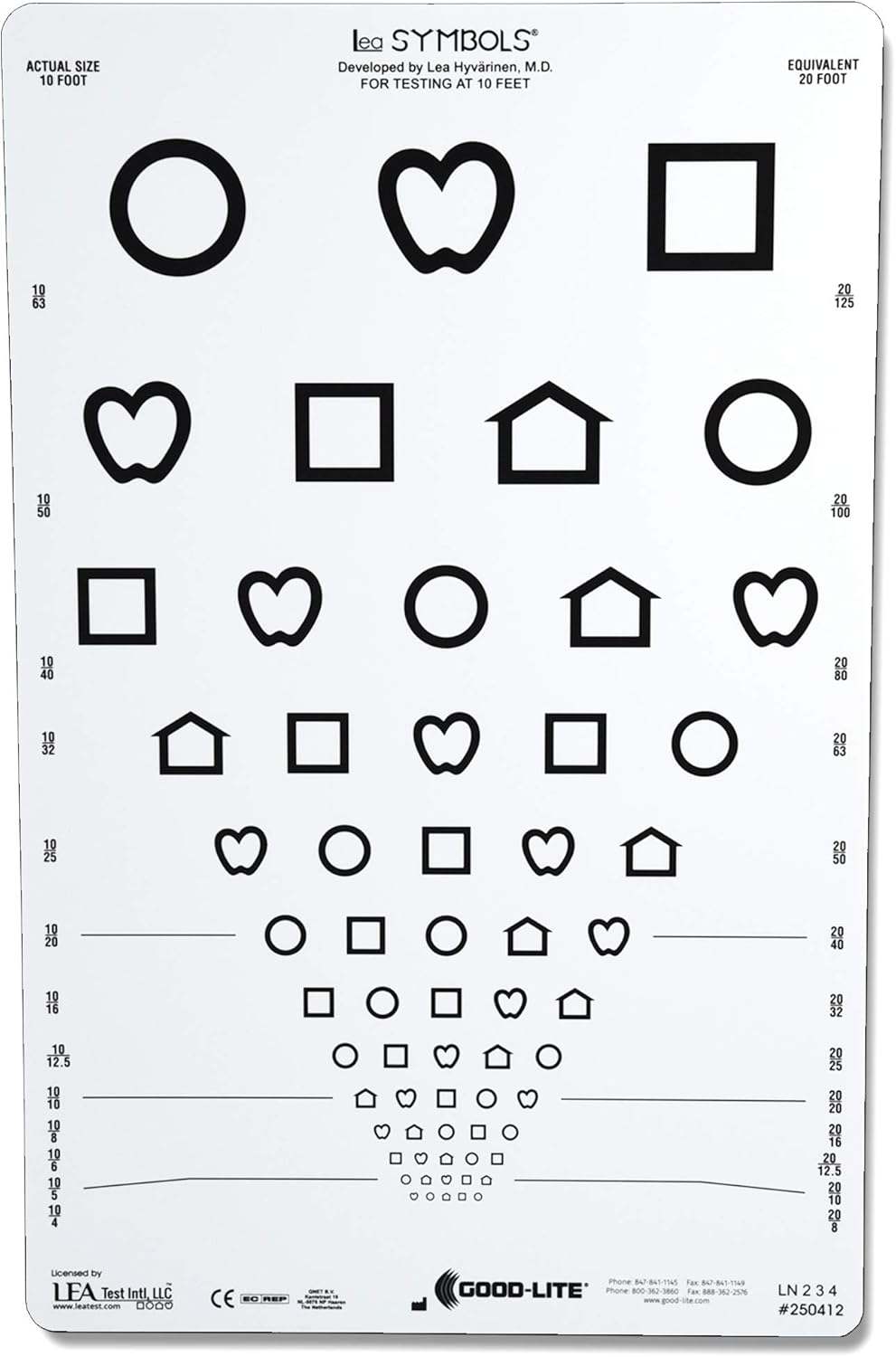 Buy LEA Symbols Proportional Spaced Chart At Ubuy Liberia LEA Symbols Pocket Near Card Amcon Labs