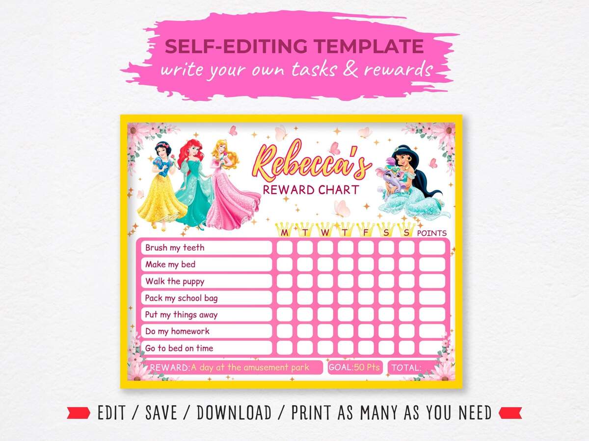 Chore Chart Etsy