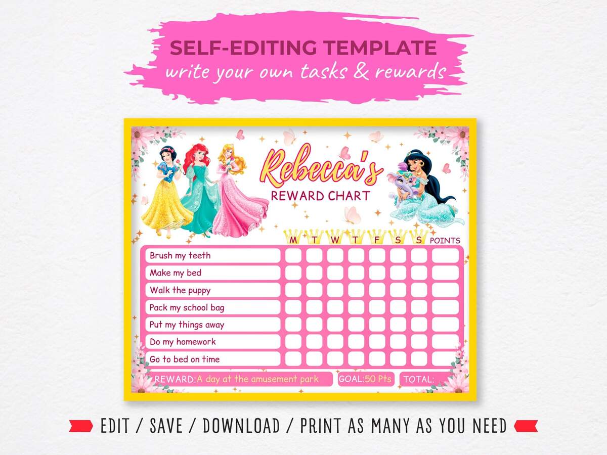 Chore Chart Etsy