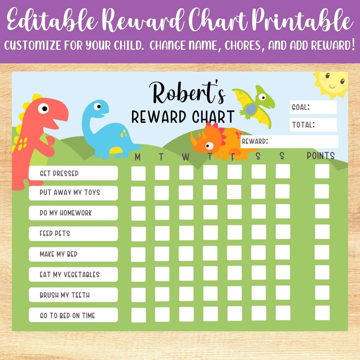 Chore Chart For Kids Printable Dinosaur Reward Behavior Responsibility Chart Editable Template Etsy Chore Chart For Kids Printable Dinosaur Reward Behavior Responsibility Chart Editable Template Etsy