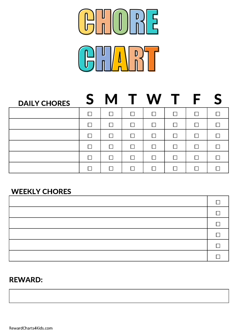 Chore Chart Template Daily Routine Chart Home School Autism Special Needs Children Kids Day Chart Reward Preschool Toddler Behaviour Etsy