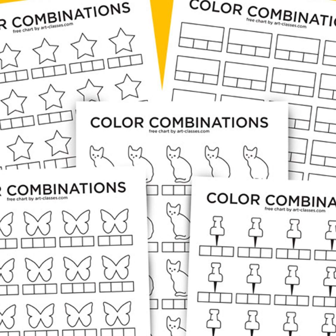 Color Swatch Sheets Art Classes 200 Color Swatch Chart Printable PDF Color Swatch Template For 200 Colors Alcohol Markers Color Pencils Gel Pens Watercolor Pastel Etsy
