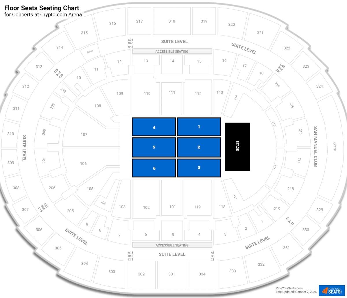 Crypto Arena Seating Guide RateYourSeats