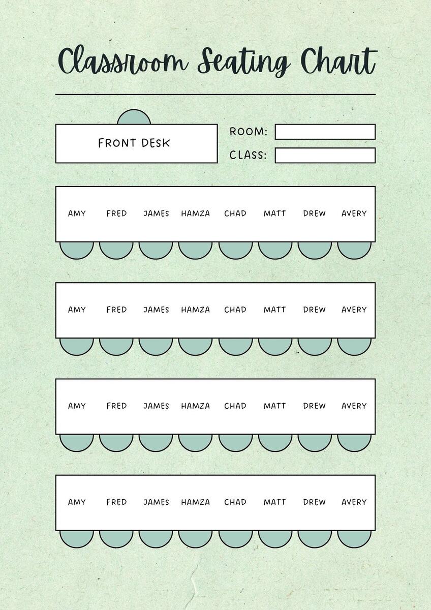 Customize 83 Classroom Seating Charts Templates Online Canva