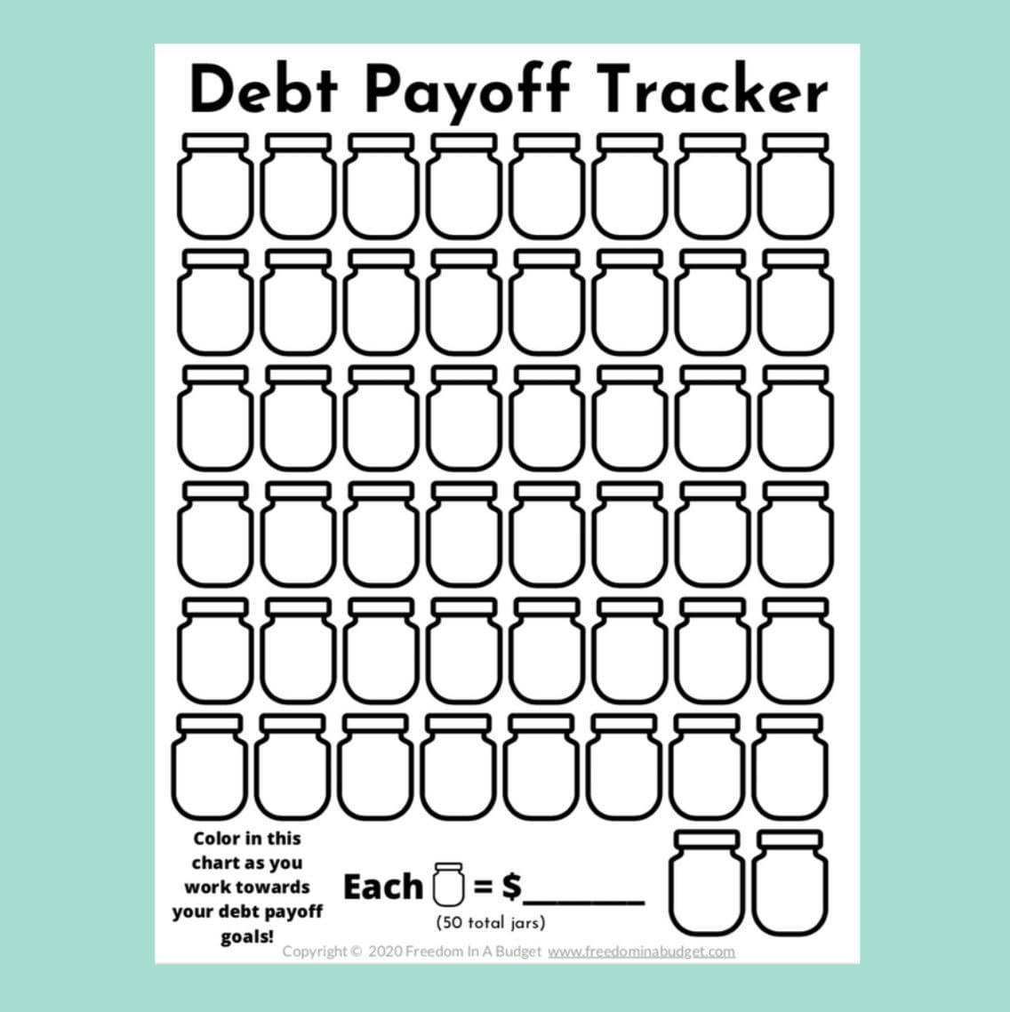 5 Free Debt Payoff Tracker Printables Free Organizing Printables