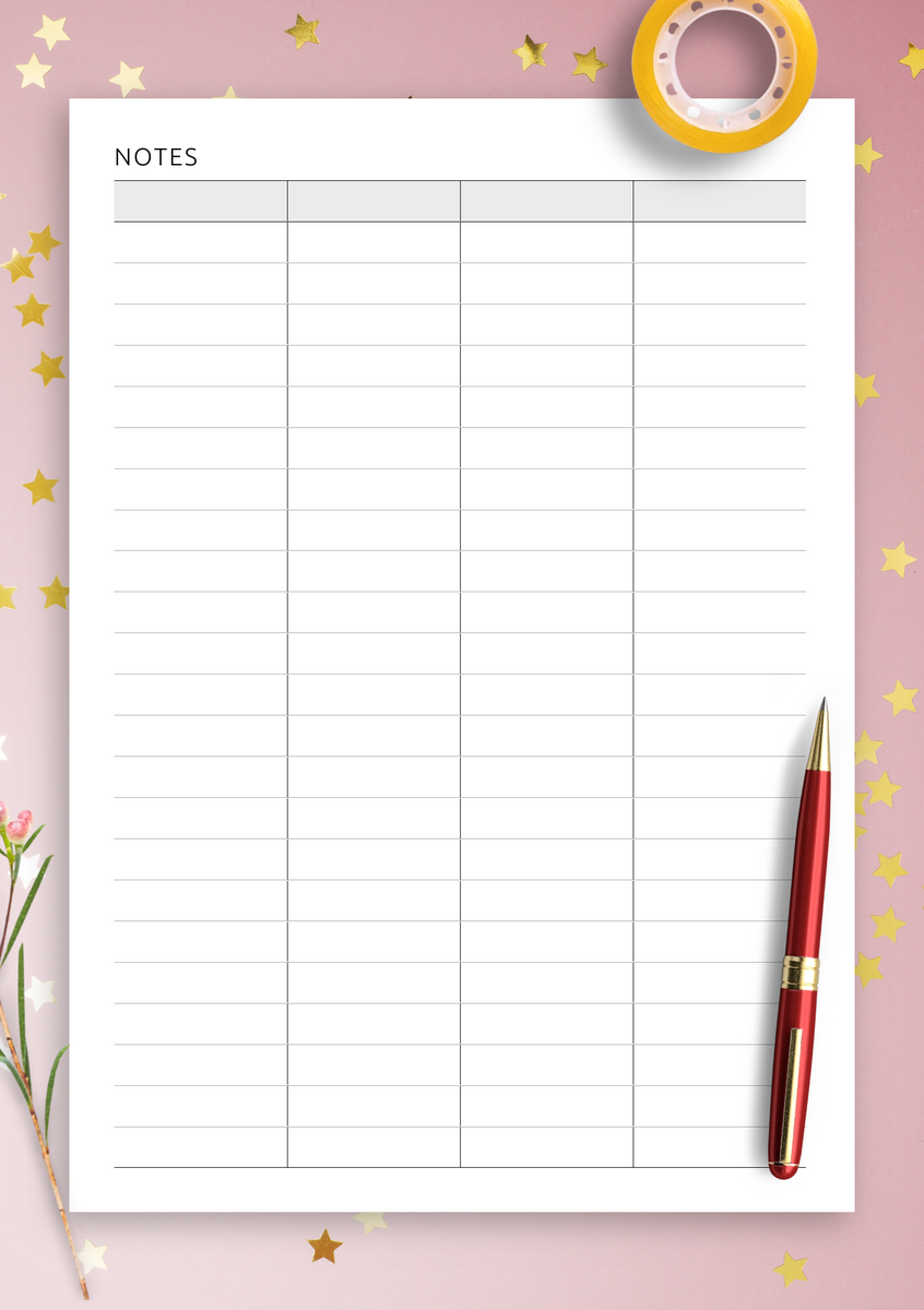 Download Printable Table 4 Column PDF 4 Blank Columns Chart Text Input Print And Write Printable Digital Download Blank Column Template Printable Columns Columns W Title PDF Etsy Israel