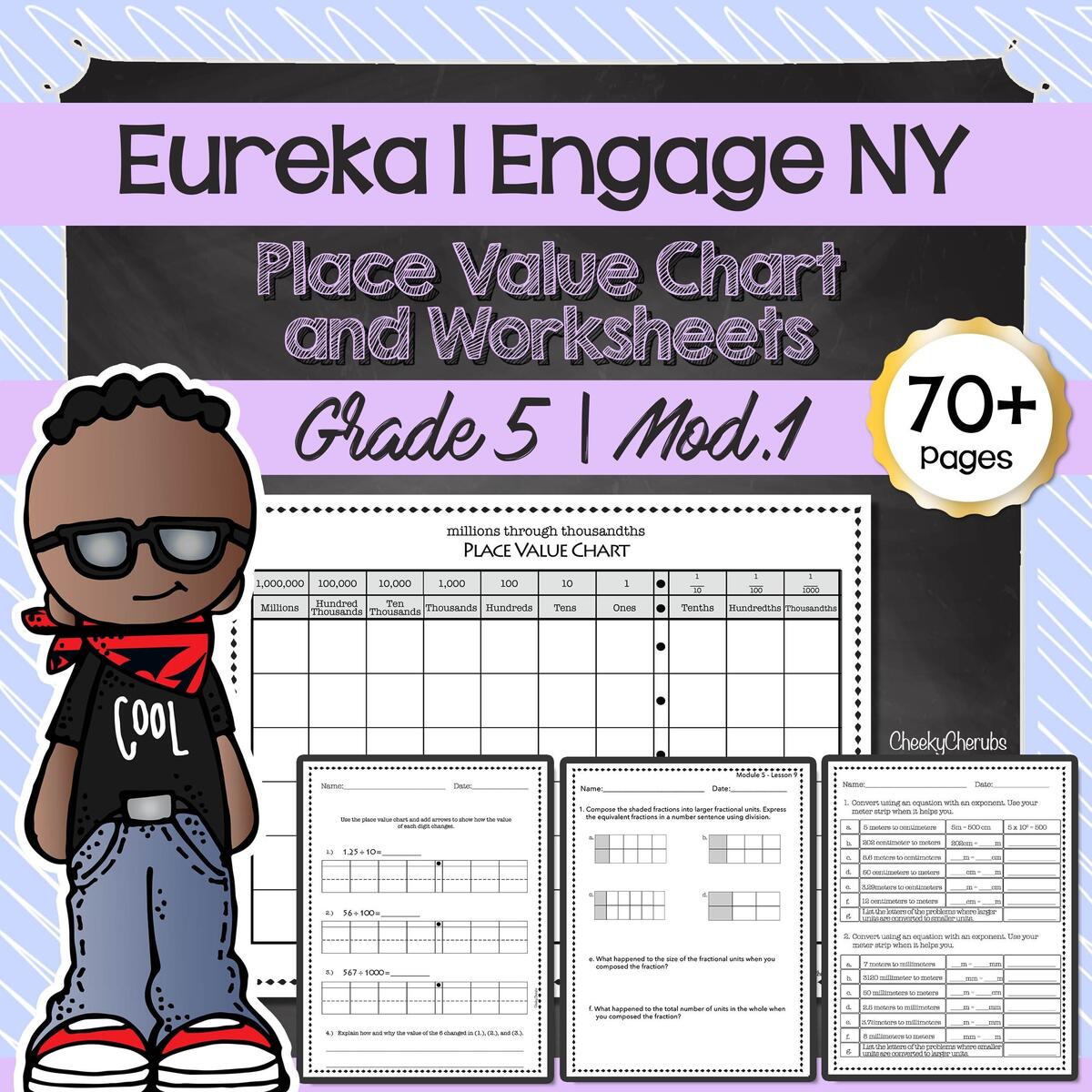 Eureka Math Engage NY Extra Worksheets For 5th Grade Module 1 Etsy Eureka Math Engage NY Extra Worksheets For 5th Grade Module 5 Etsy