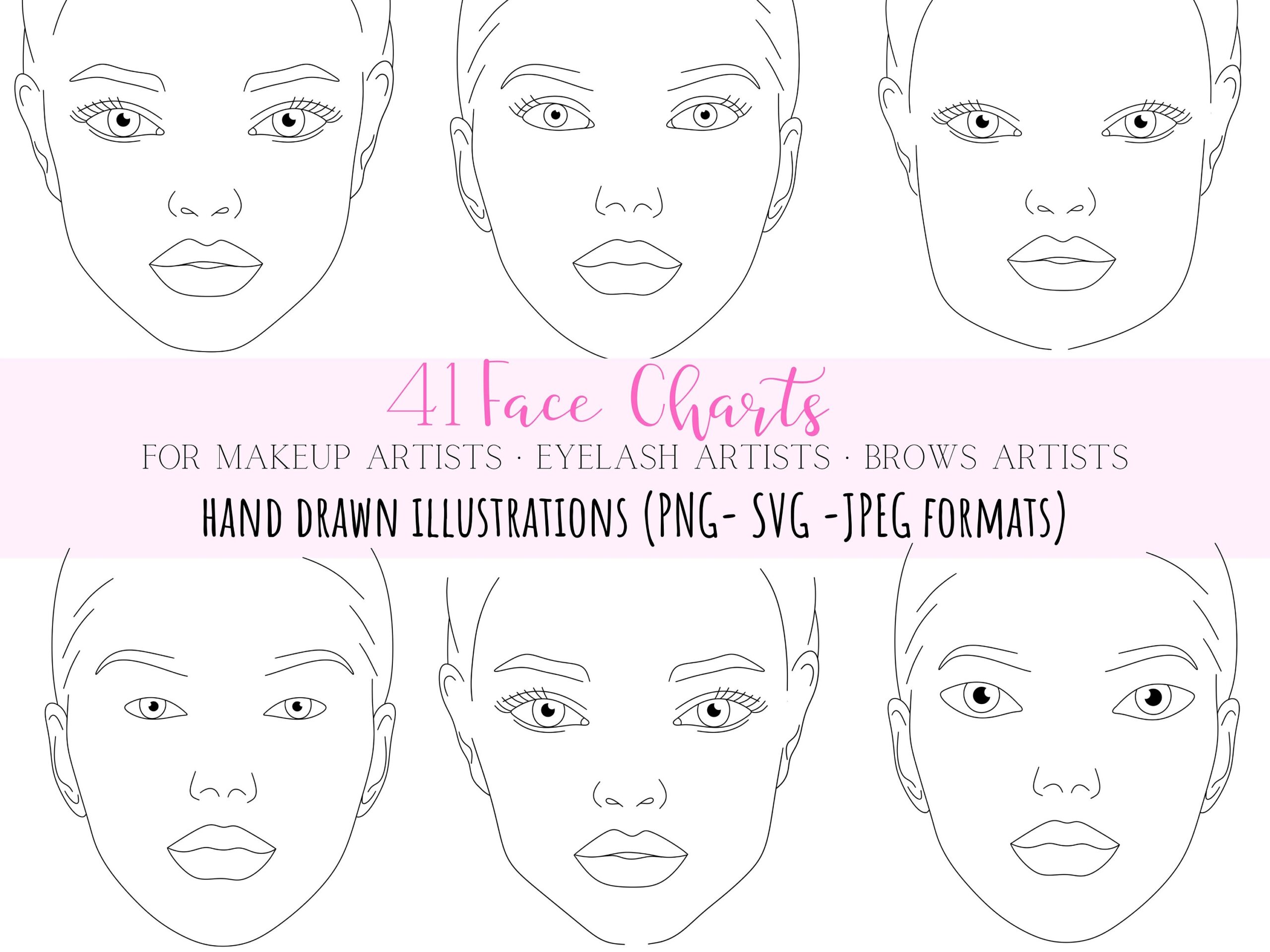 Face Chart Face Shape Makeup Face Shapes Face Shape Svg Lash Extension Mapping Face Chart Brown Mapping Etsy Israel Realistic Makeup Face Chart Cara Make Up Artist Practice Sheets Digital Instant Download Blank Face Template Make Up Chart Etsy