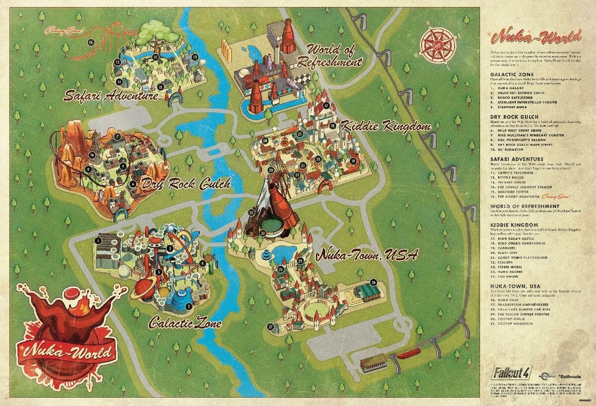 Fallout 4 Nuka World DLC Guide Star Cores Hidden Cappy Signs Endings And More VG247