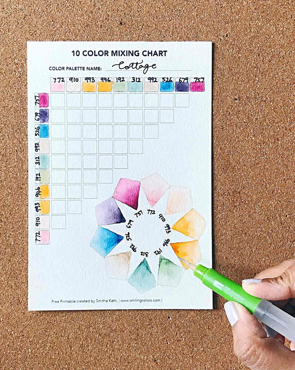 Free Color Mixing Chart Pdf Print And Paint Free Color Mixing Chart Pdf Print And Paint