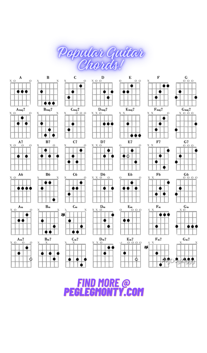 Free Downloadable Chord Chart Pegleg Monty S Guitars And Such Free Downloadable Chord Chart Pegleg Monty S Guitars And Such