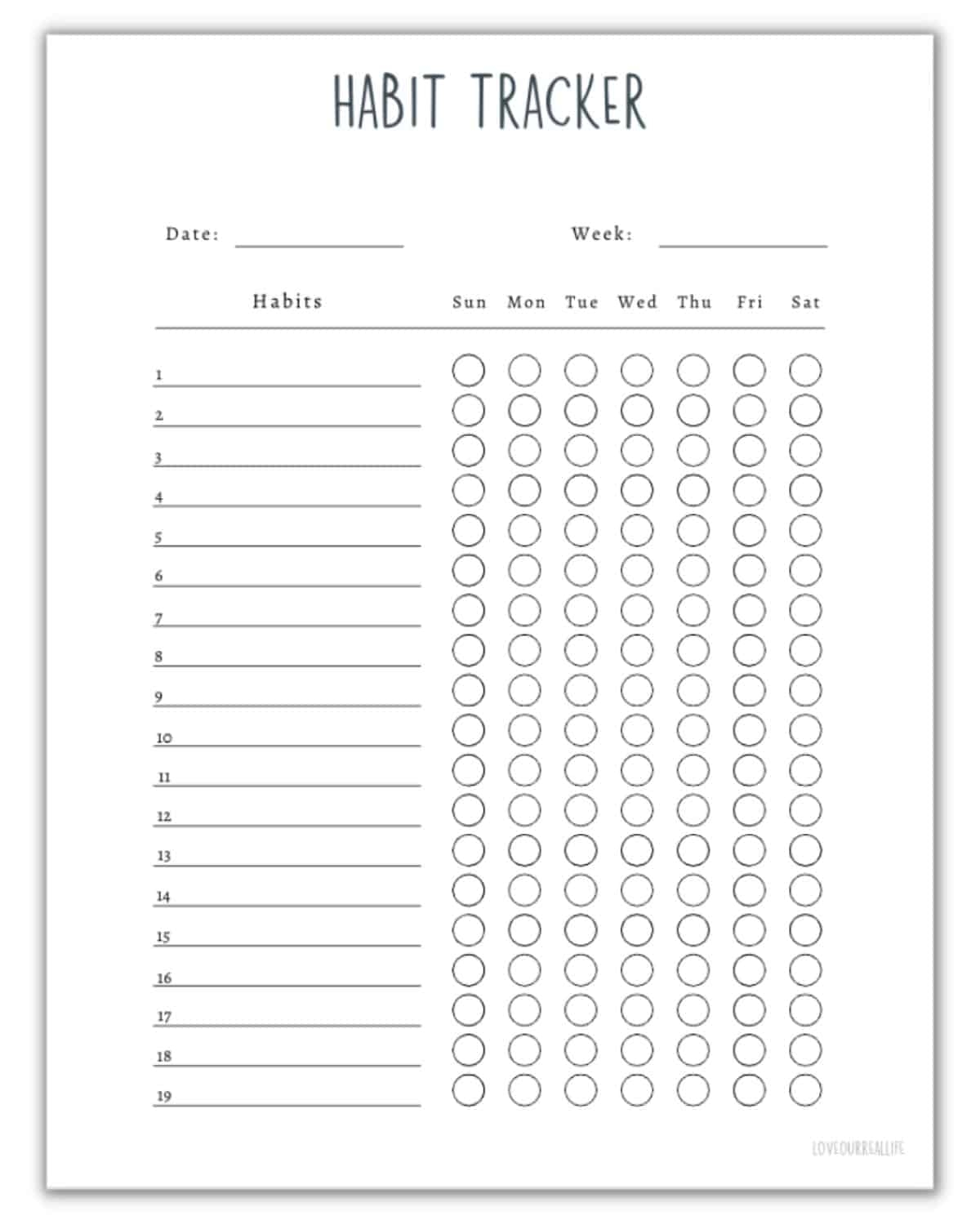 Free Monthly Water Tracker Printable Meet Your Hydration Goals Love Our Real Life