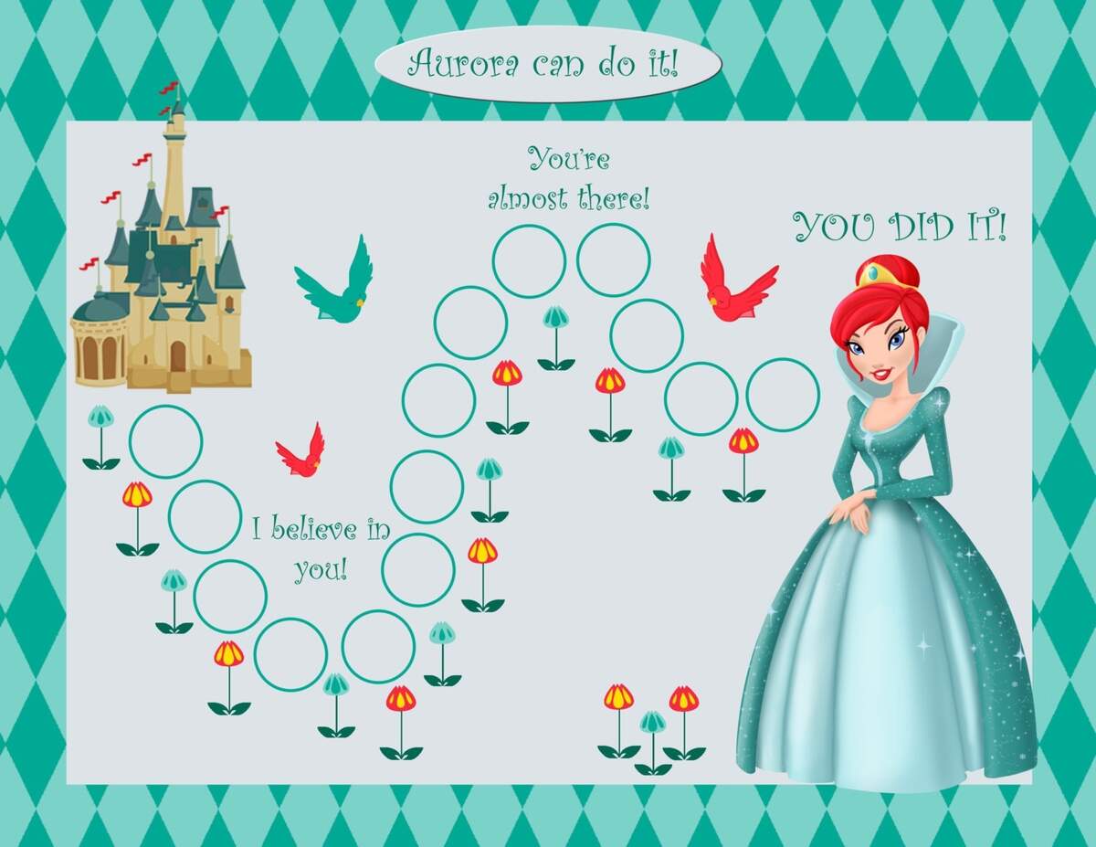 Free Printable Disney Princess Behavior Charts Worksheets Library