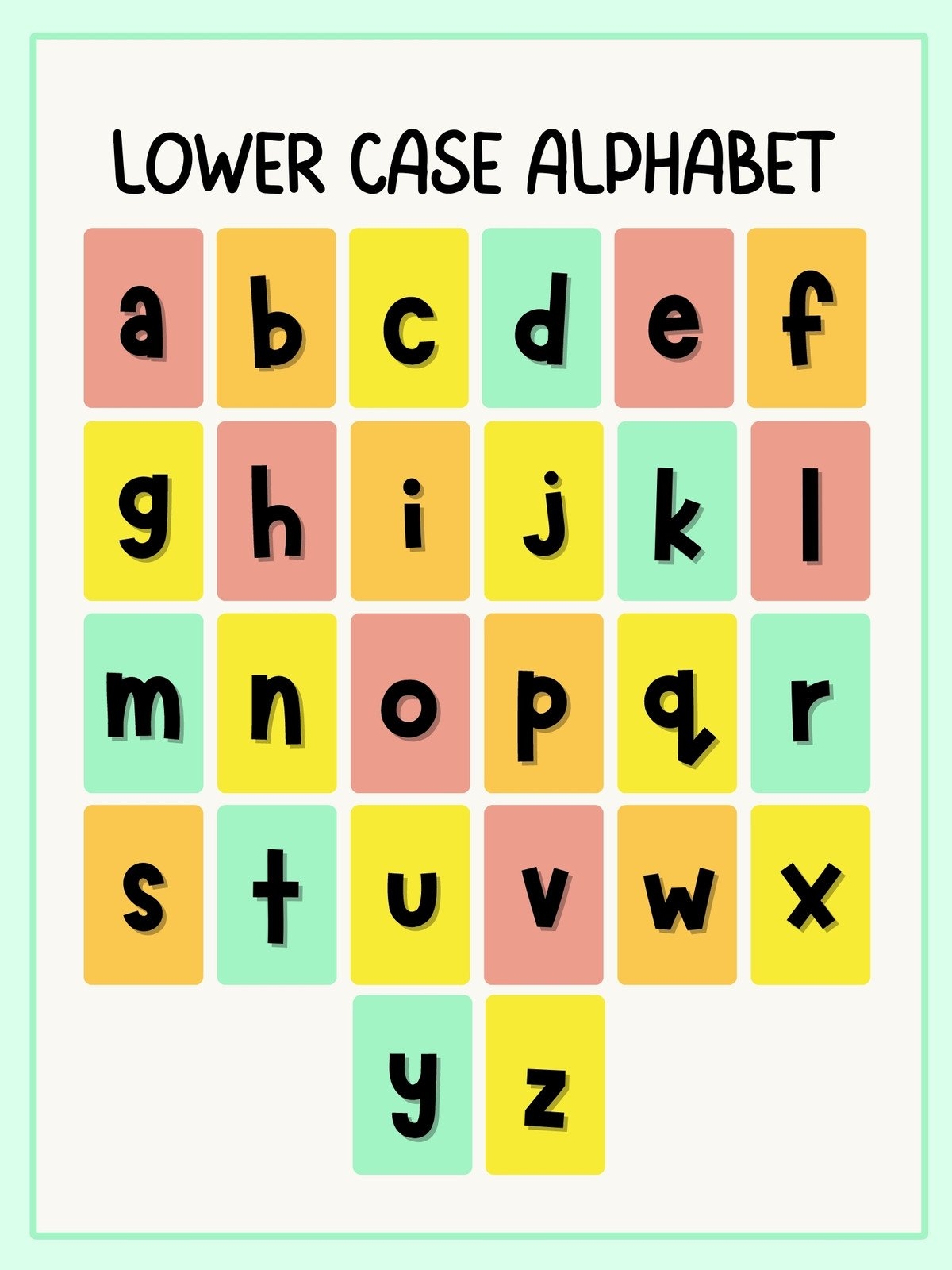 Free Printable Editable Alphabet Poster Templates Canva