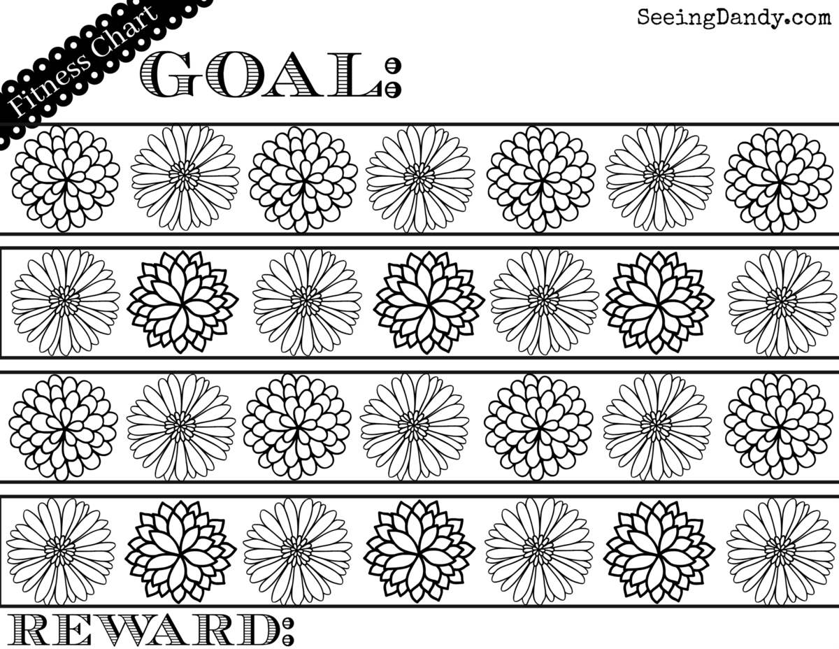 Free Printable Fitness Reward Chart Seeing Dandy Blog