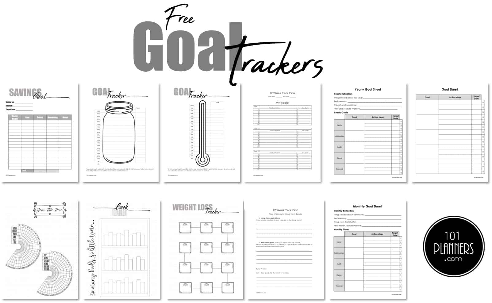 Free And Customizable Goals Templates