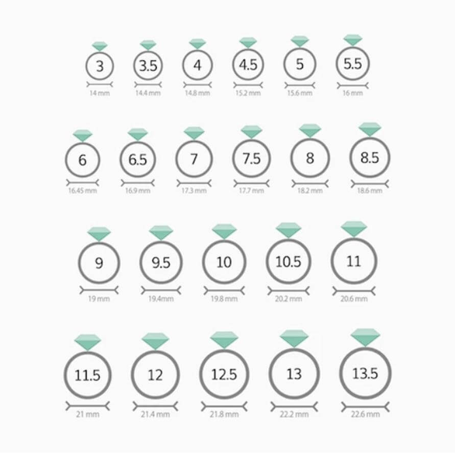Printable Ring Size Chart Find Your Ring Size Easy World Of Printables