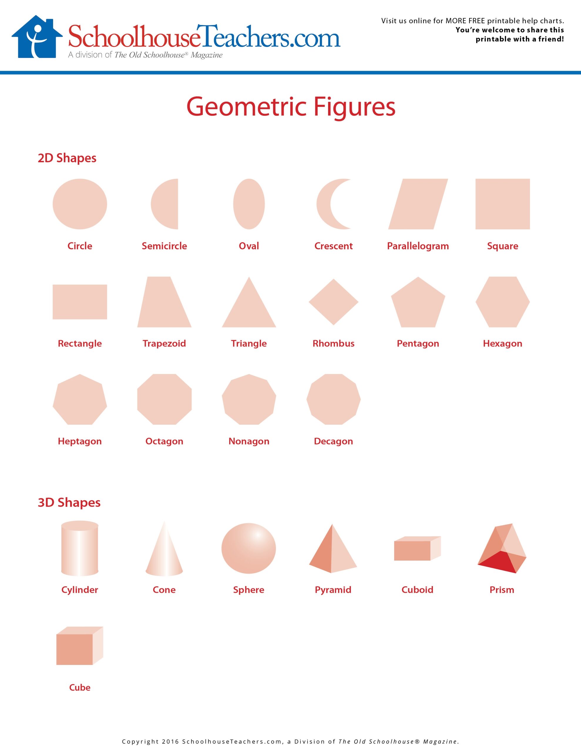 Free School Geometry Math Worksheet Print Out Geometric Shapes Free School Geometry Math Worksheet Print Out Geometric Shapes