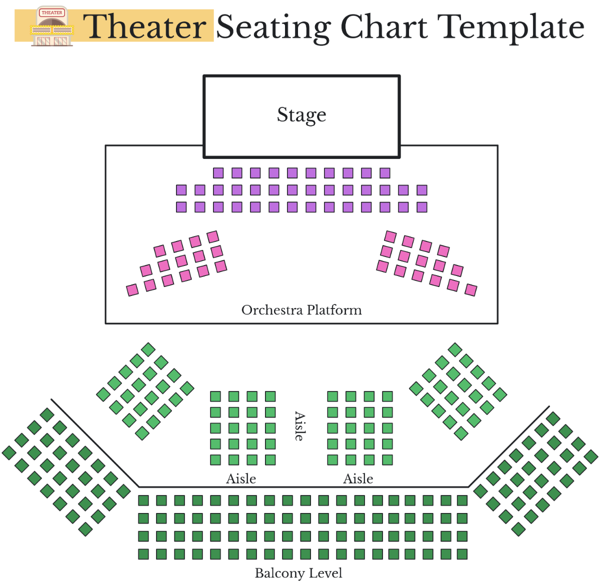 Free Theater Seating Chart Template To Edit Online 9 Event Seating Arrangements With Diagrams And Examples