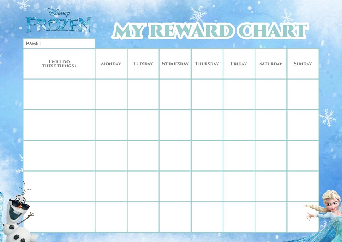 Frozen Responsibility Charts 10 Free PDF Printables Printablee