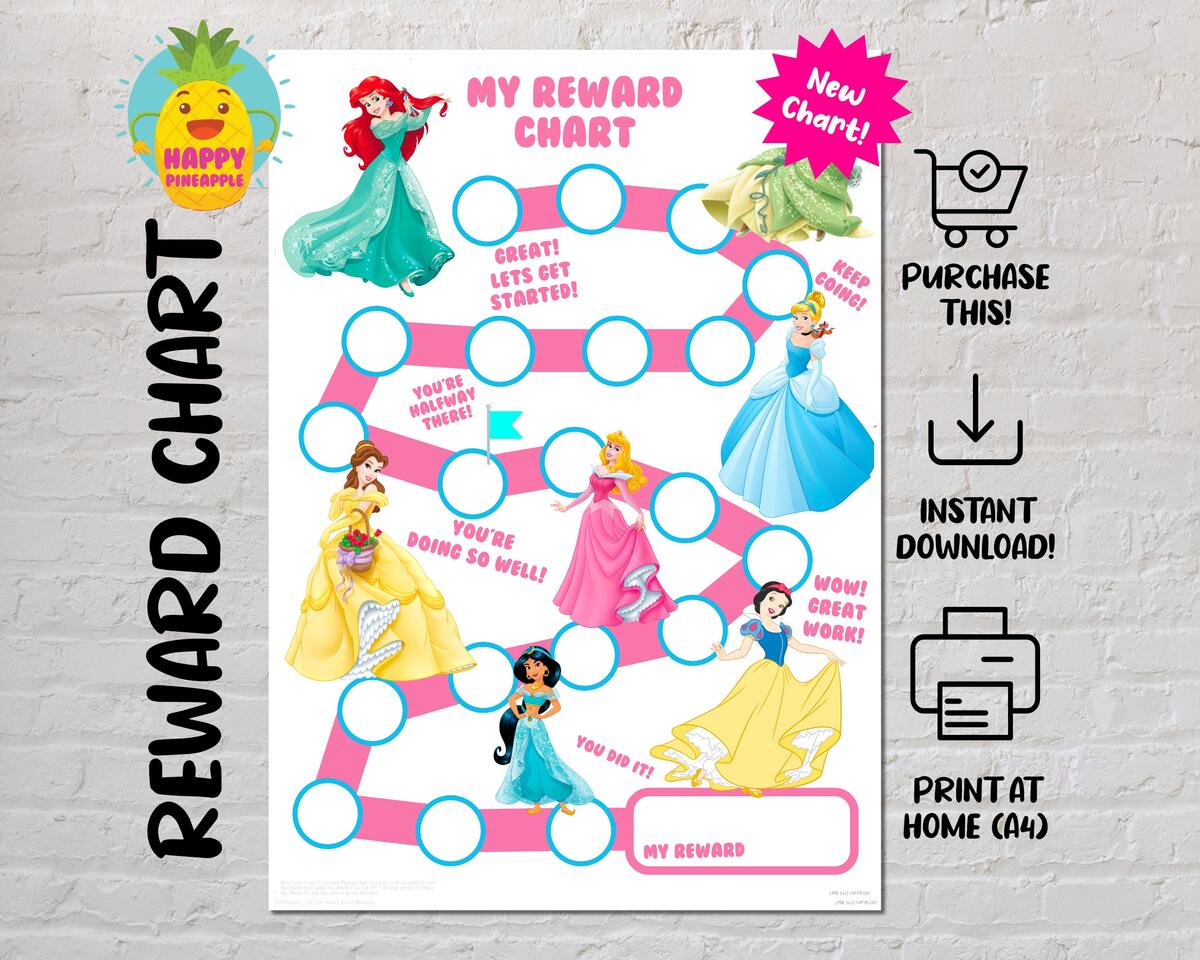 Free Printable Reward Charts Princess Download Free Printable Reward Charts Princess Png Images Free Worksheets On Clipart Library