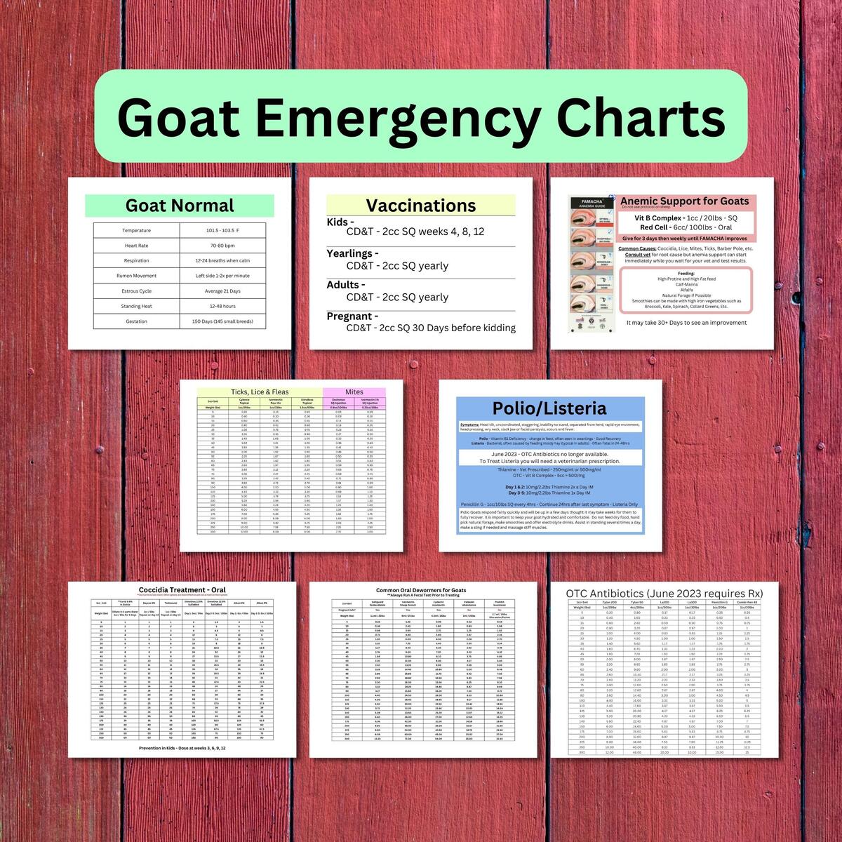 Goat Health Quick Charts Dewormer Antibiotics FAMACHA PDF Etsy Goat Health Quick Charts Dewormer Antibiotics FAMACHA PDF Etsy