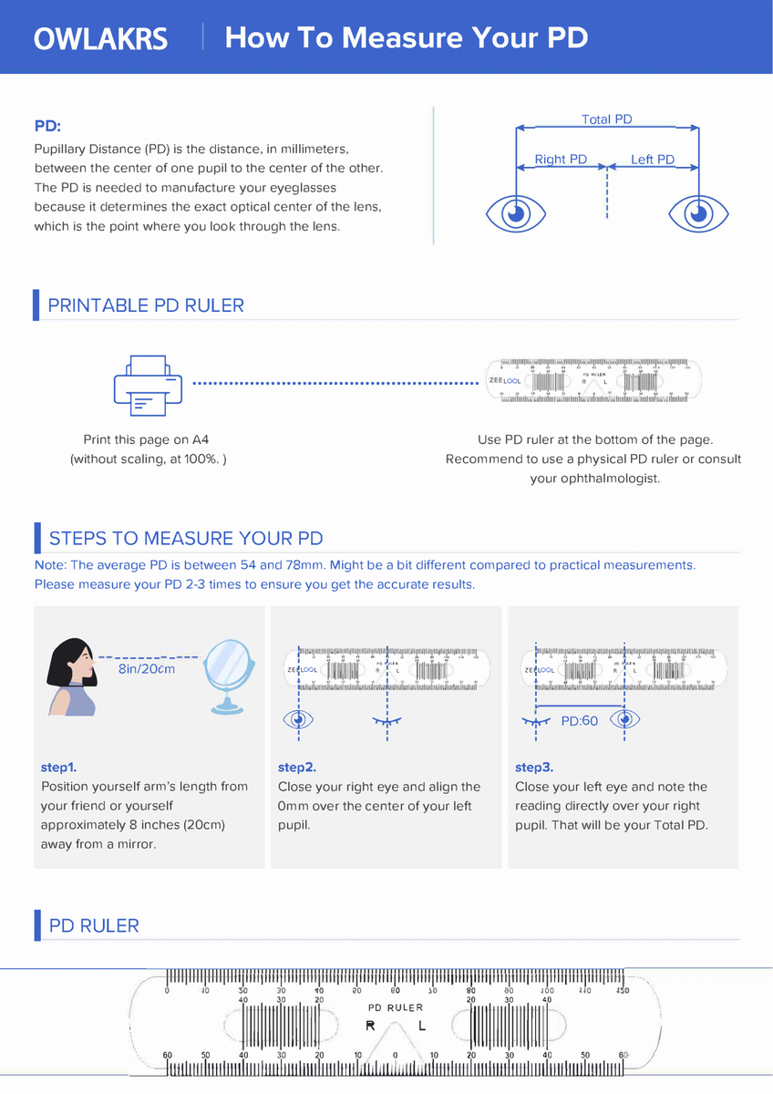 How To Measure Your Pupillary Distance PD Worksheets Library How To Measure Your Pupillary Distance PD Worksheets Library