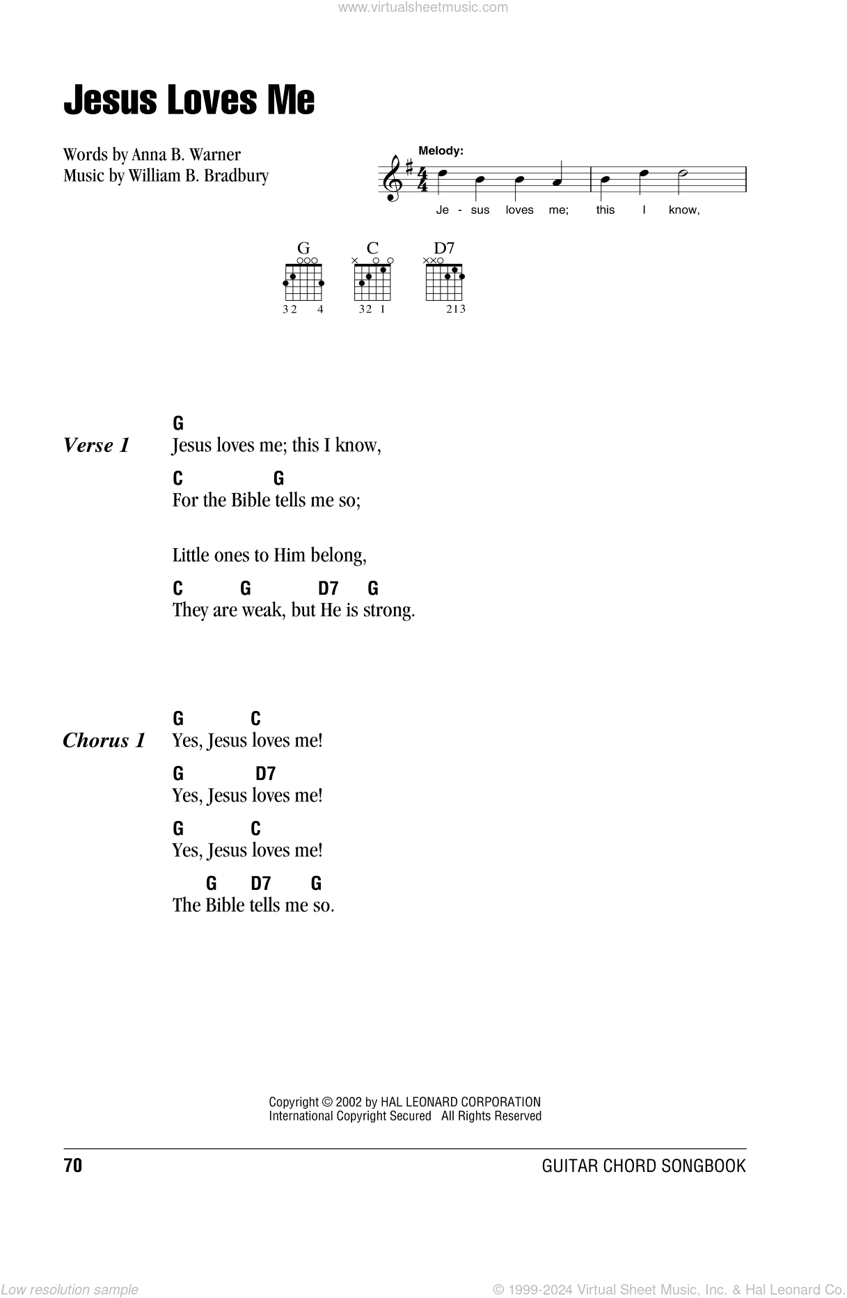 Jesus Loves Me Sheet Music For Guitar Chords PDF Jesus Loves Me Sheet Music For Guitar Chords PDF