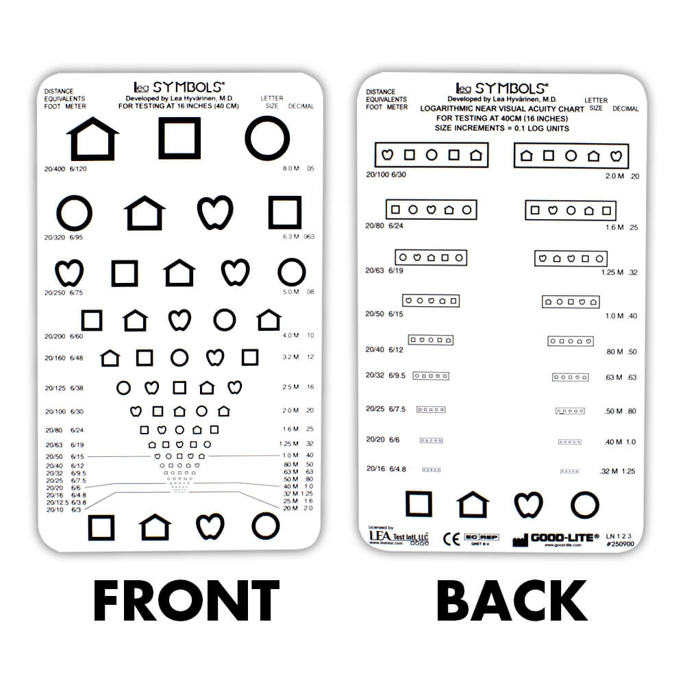 LEA Symbols Pocket Near Card Amcon Labs LEA Symbols Proportional Spaced Chart Worksheets Library