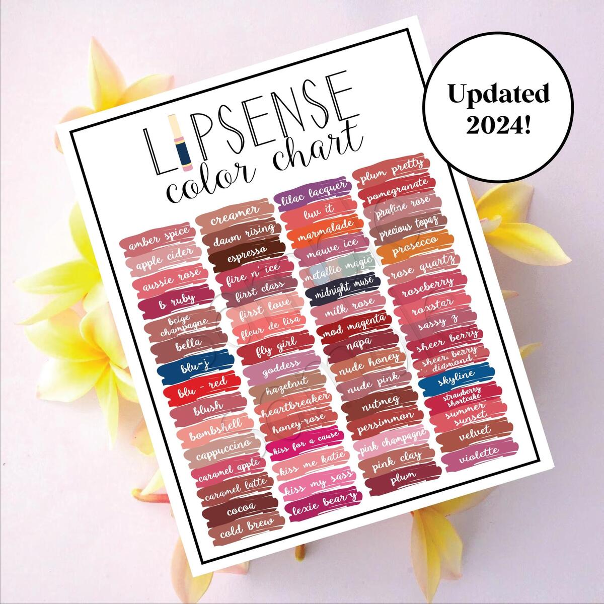 Lipsense Color Chart 2024 Printable Swatches PDF Download Etsy Lipsense Color Chart 2024 Printable Swatches PDF Download Etsy