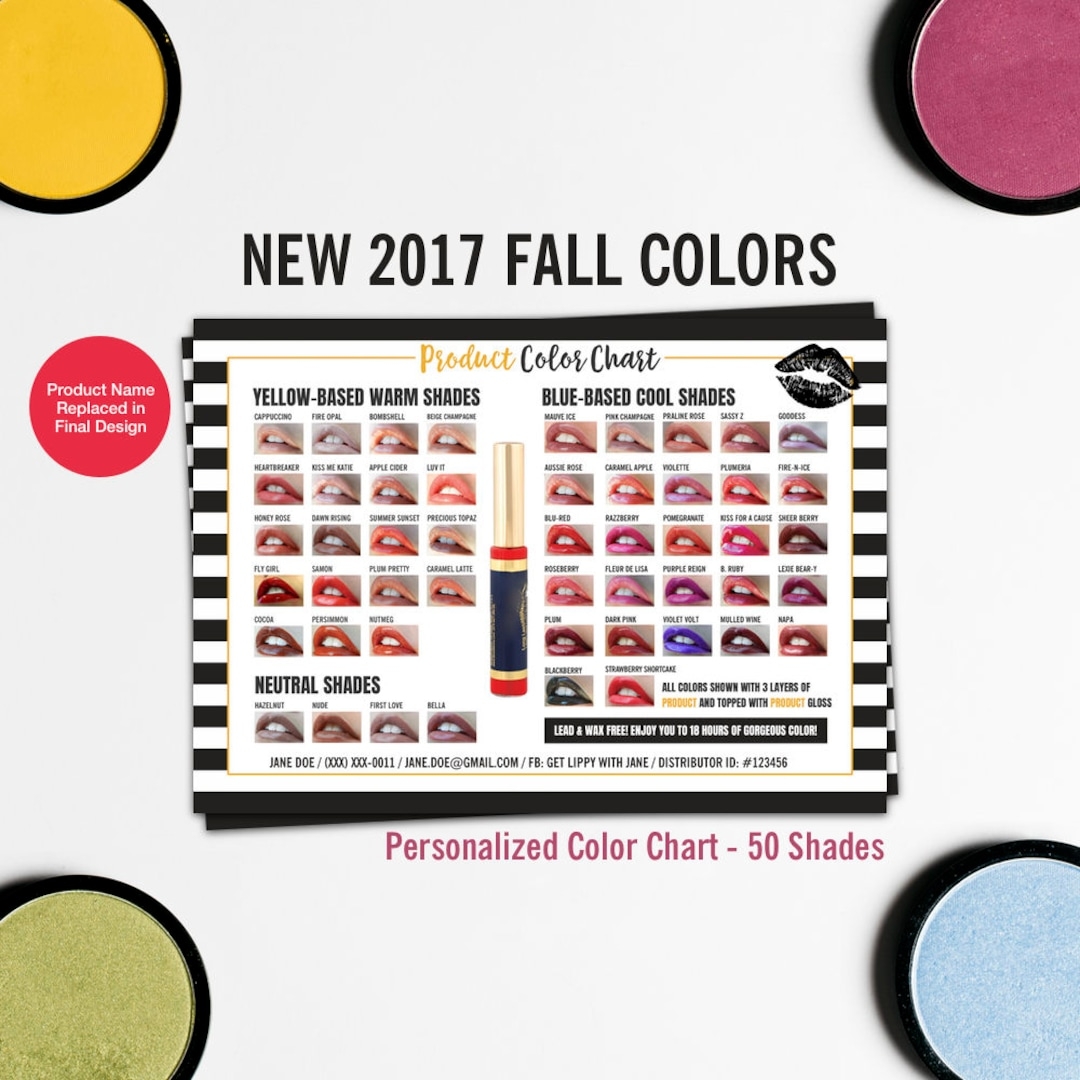 Lipsense Color Chart Lipsense 50 Colors Lipsense Color Palette 2017 Fall Colors Lipsense Color Display Color Chart A4 Size Printable Etsy Lipsense Color Chart Lipsense 50 Colors Lipsense Color Palette 2017 Fall Colors Lipsense Color Display Color Chart A4 Size Printable Etsy
