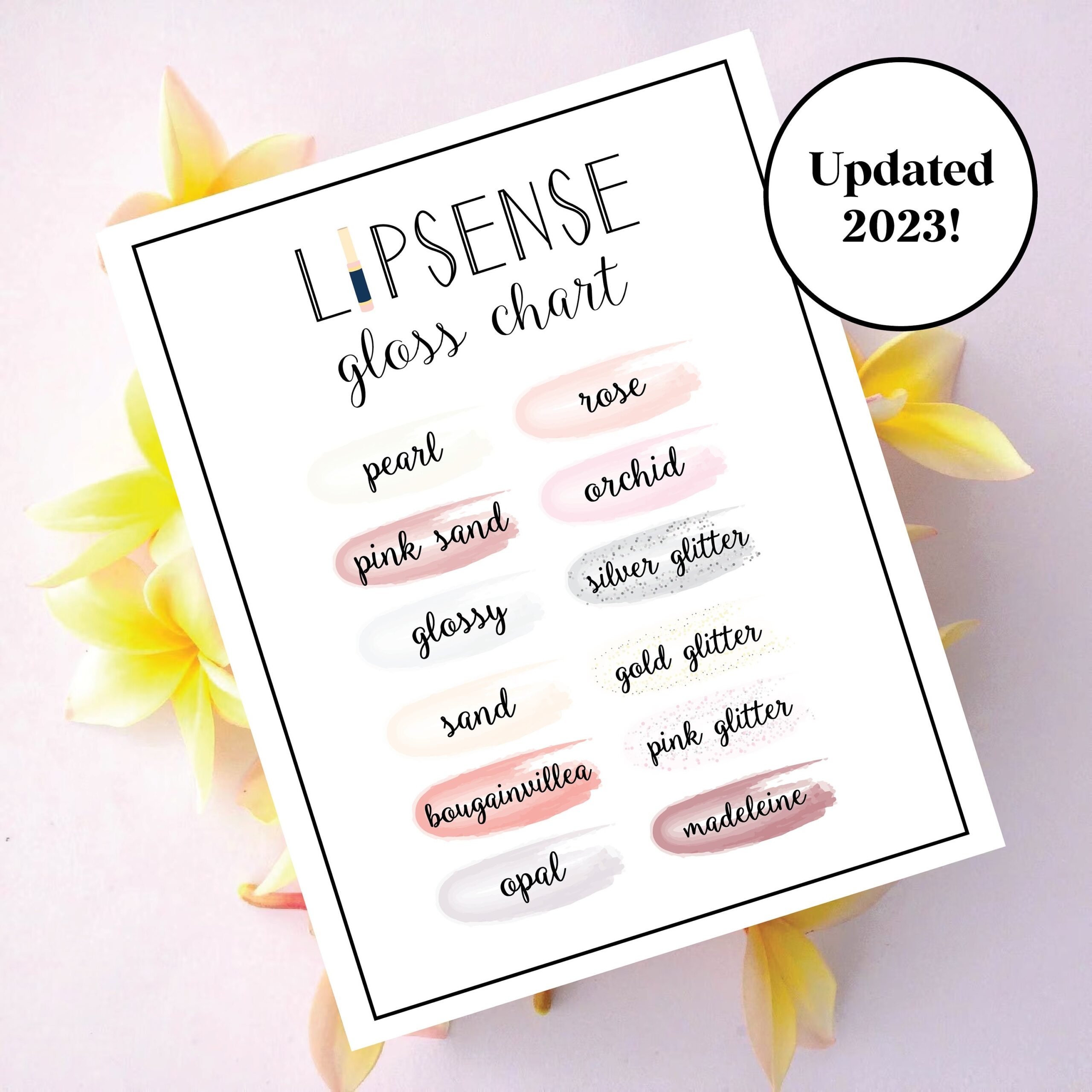 Lipsense Gloss Color Chart Digital Download Etsy Lipsense Gloss Color Chart Digital Download Etsy