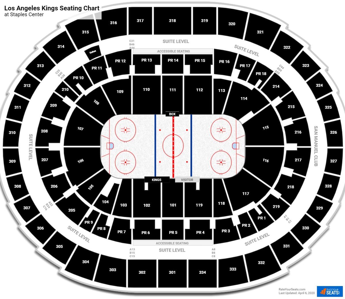 Los Angeles Kings Seating Chart RateYourSeats